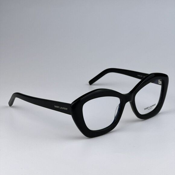 NEW Saint Laurent SL68OPT 001 Black Cat Eye Women Eyeglasses - Picture 9 of 15